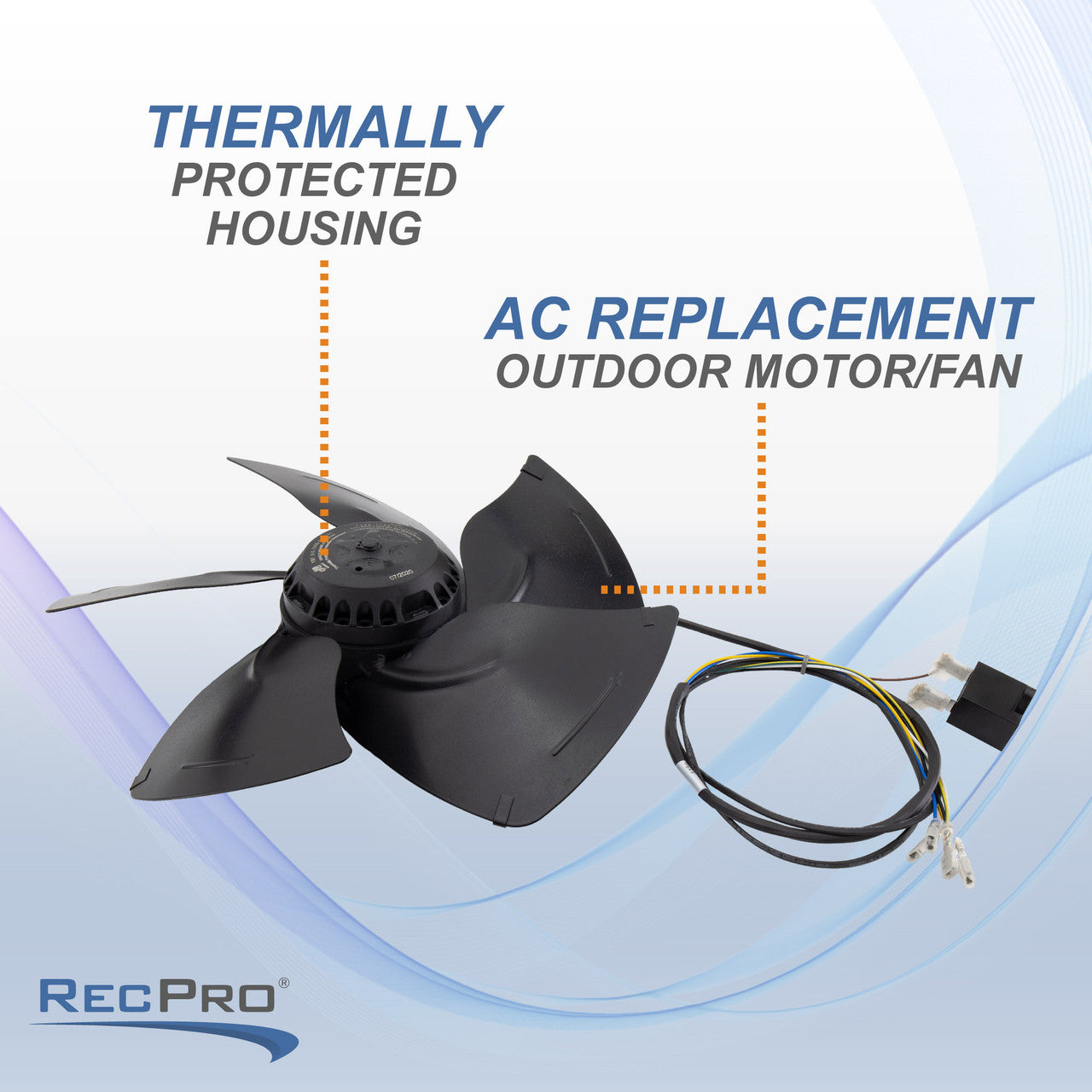 RecPro Indoor Fan Assembly Replacement for Air Conditioner | Fits 3400 Series