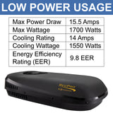 RecPro RV 13.5K Quiet Air Conditioner with Heat Pump | Non-Ducted | Low Profile | Remote