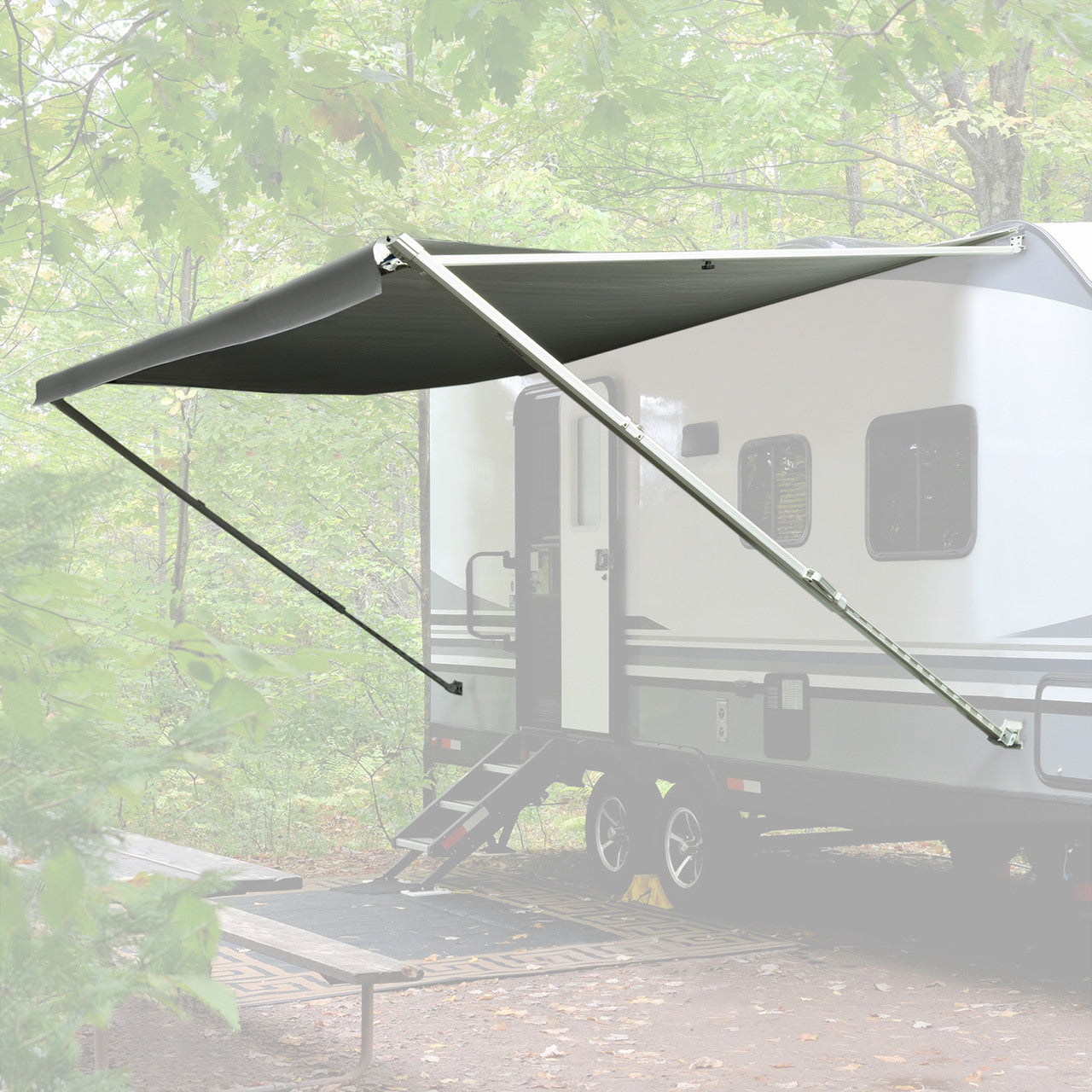 RecPro RV Awning Manual Assembly | White