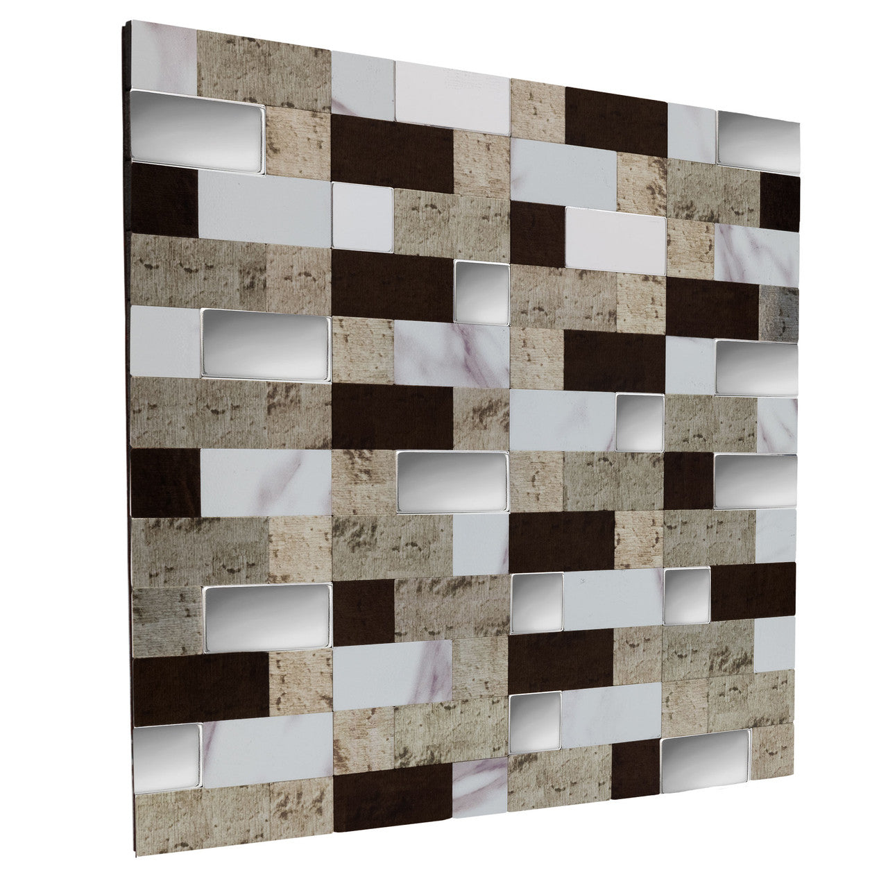 RV Backsplash Peel and Stick | Artic Stone Mosaic Tile | 12" x 12"
