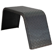 Trailer Fender | Steel Diamond Plate | Flat Top | 10" x 32" x 13"