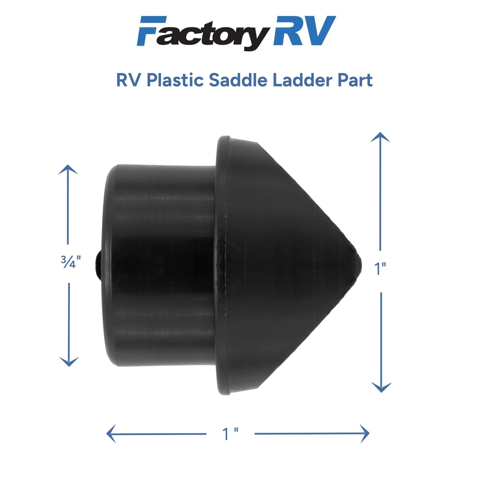 RV Ladder Plastic Saddle Part | 4 Pack