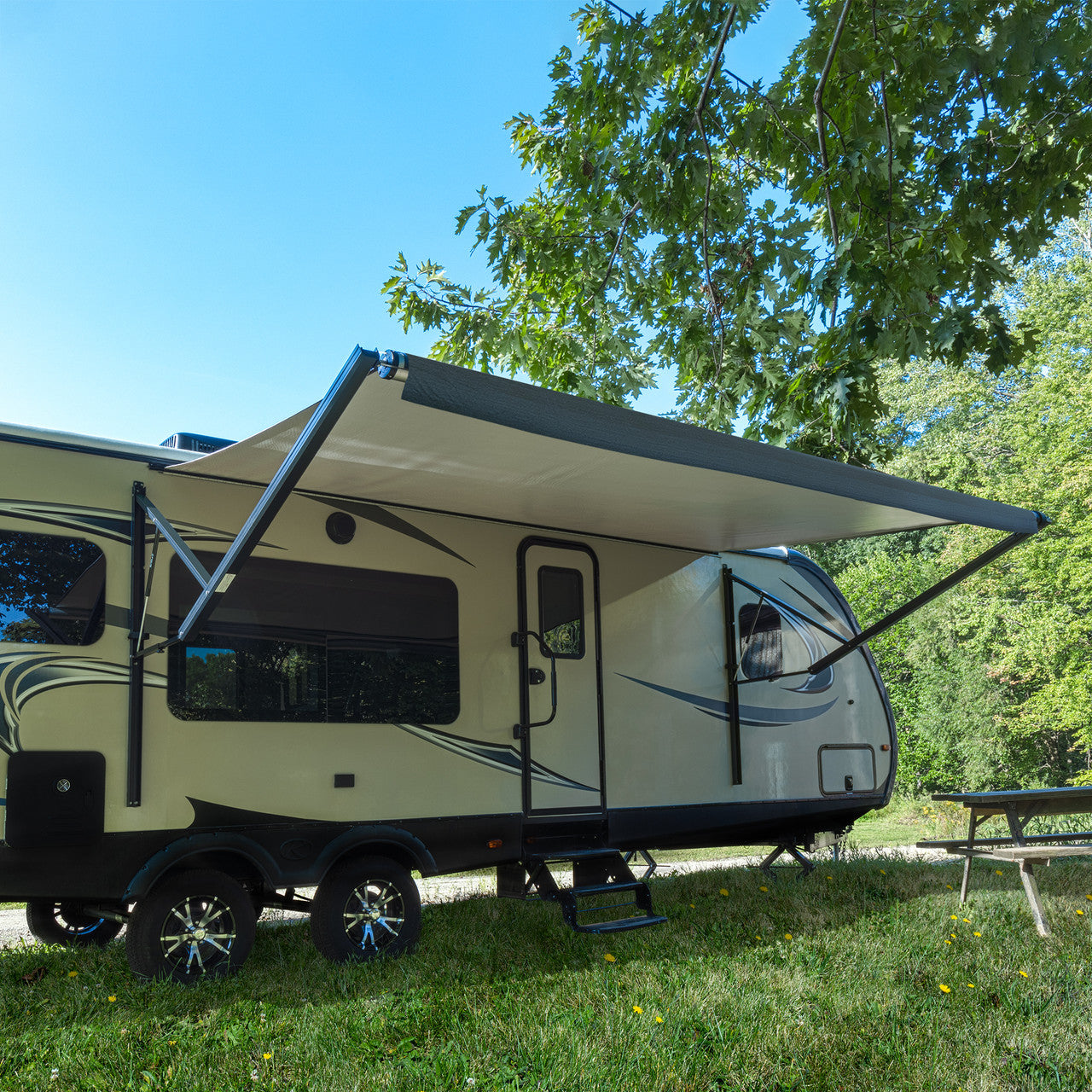 RecPro RV Awning Electric Assembly | Black
