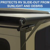 RecPro RV Slideout Awning | Slide Topper Cover Assembly | Black