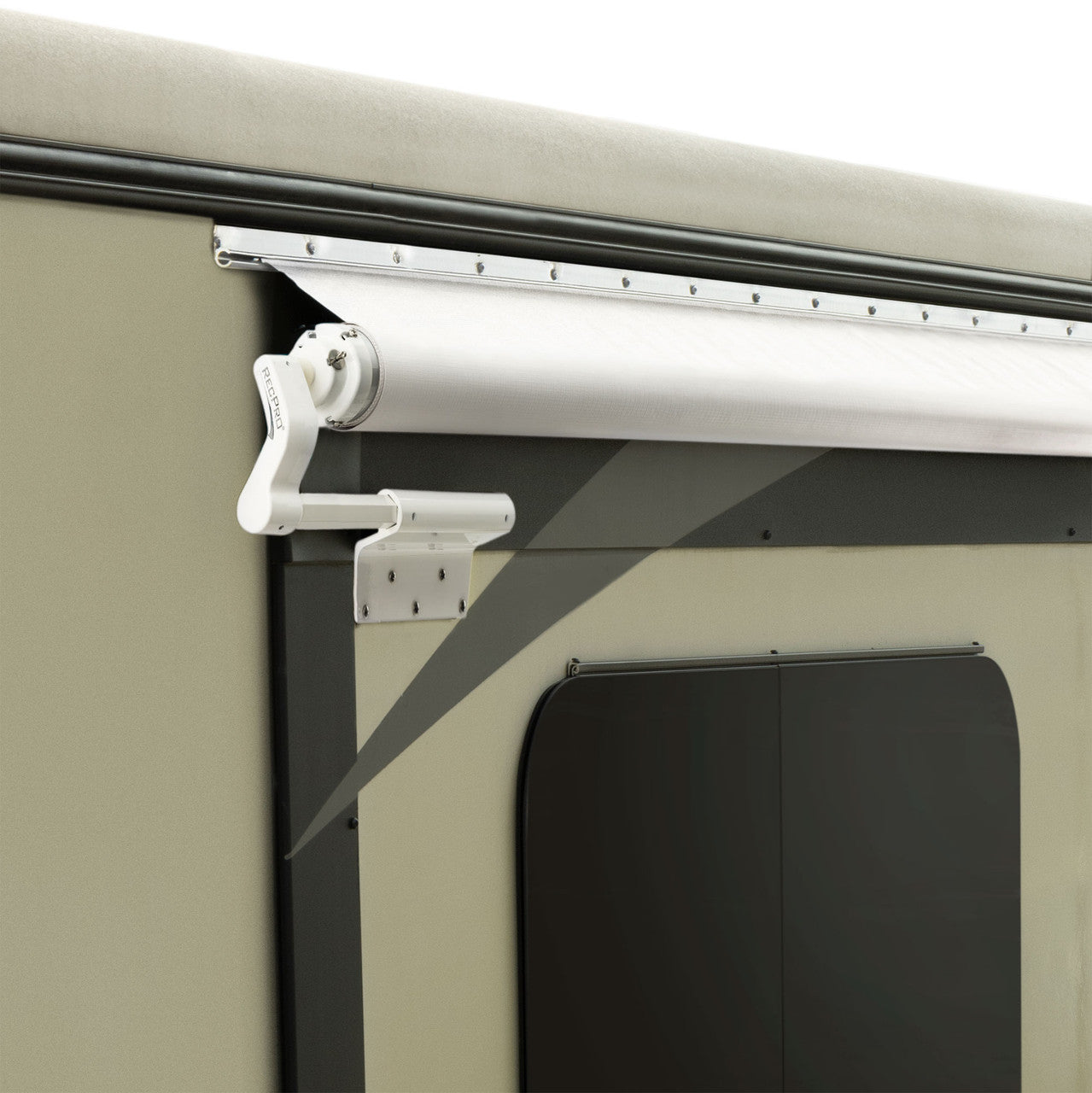 RecPro RV Slideout Awning | Slide Topper Cover Assembly | White