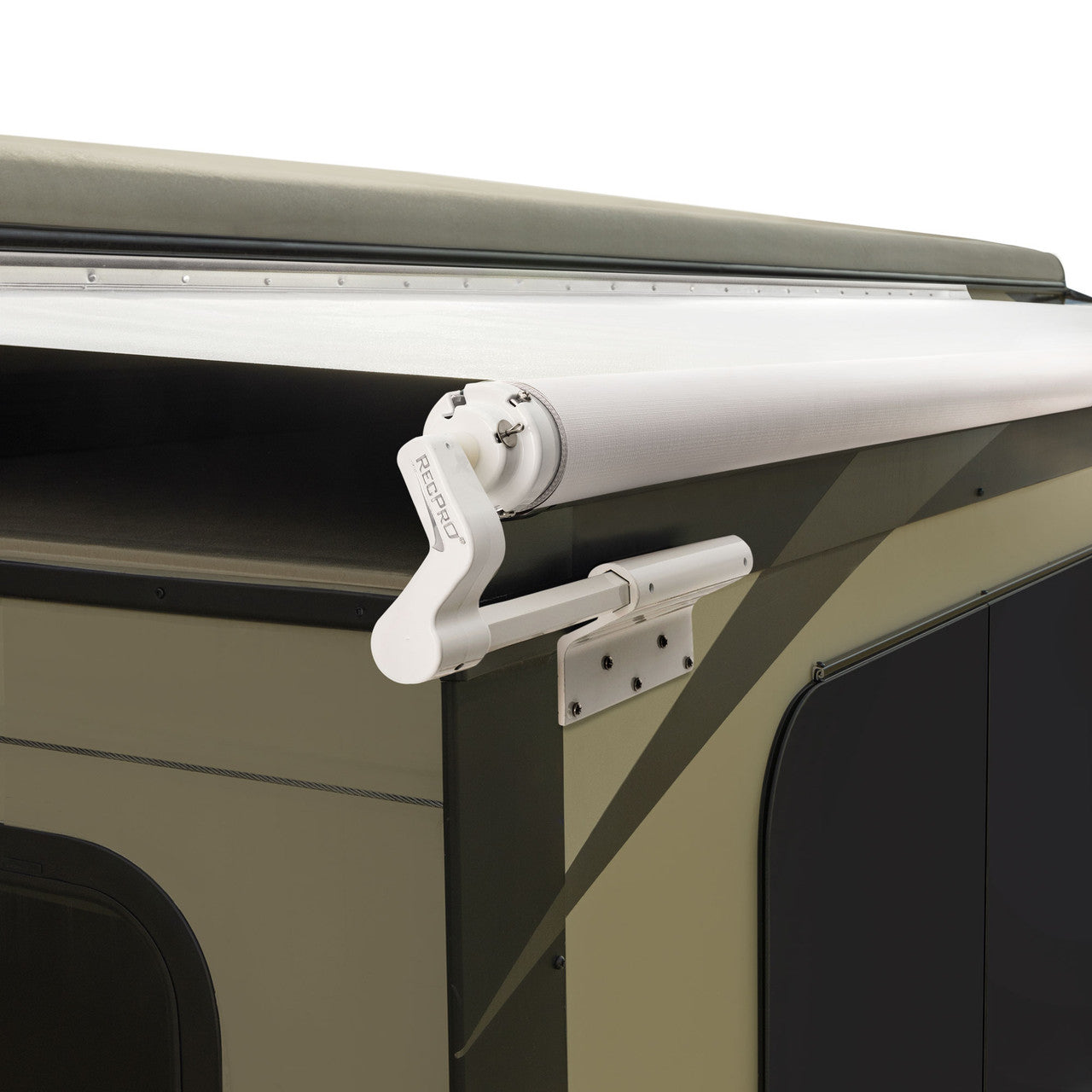 RecPro RV Slideout Awning | Slide Topper Cover Assembly | White