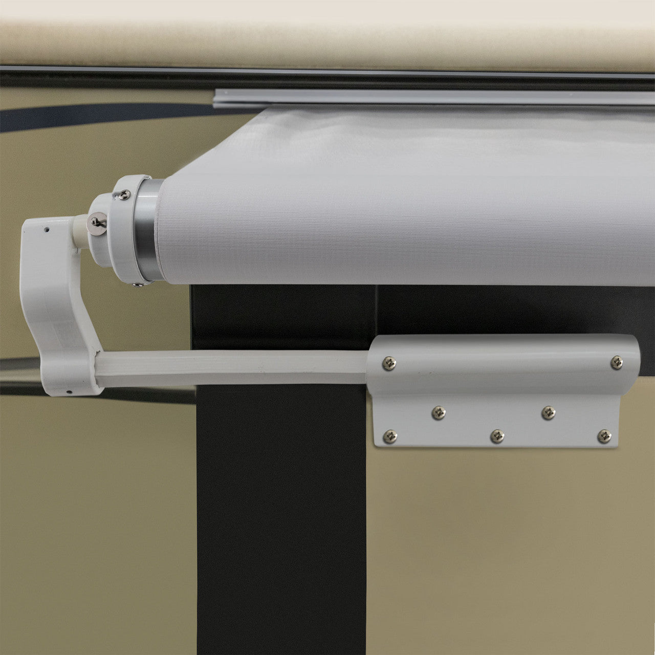 RecPro RV Slideout Awning | Slide Topper Cover Assembly | White