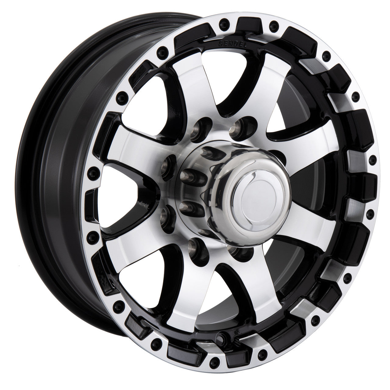 RV Tire and Wheel Package | T08 Black Machine