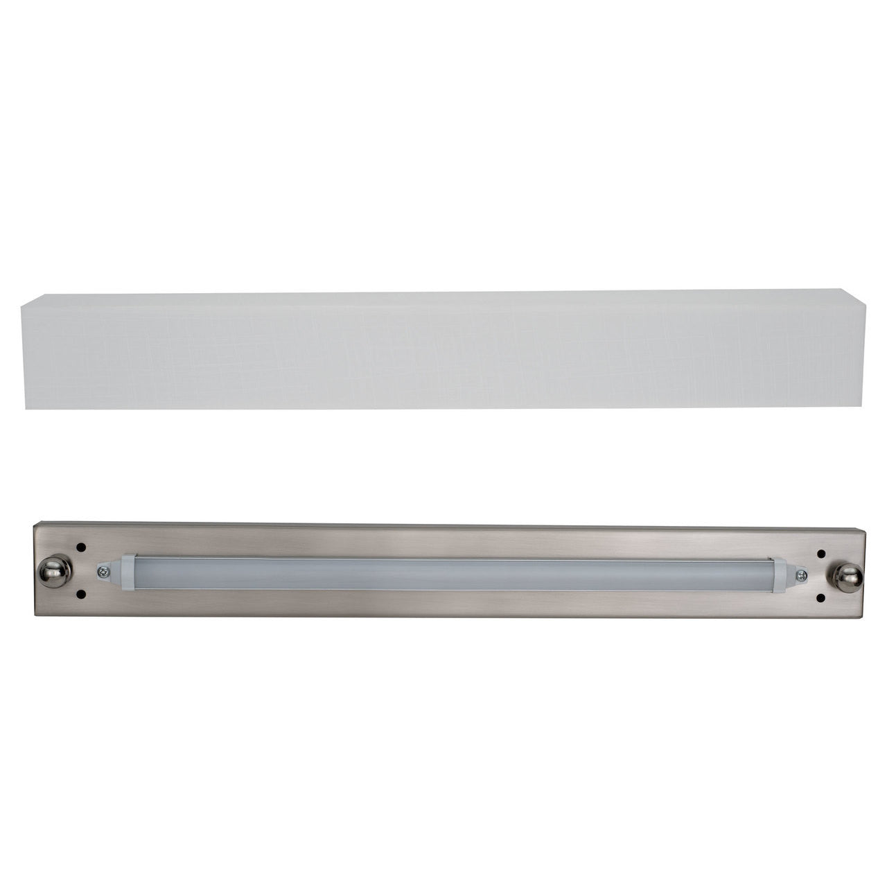 RV Vanity Light With Cover | 18" 12V LED | Interior Lighting | Brushed Nickel