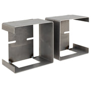 Trailer Square Tail Light Mounting Boxes | Steel | Set of Two