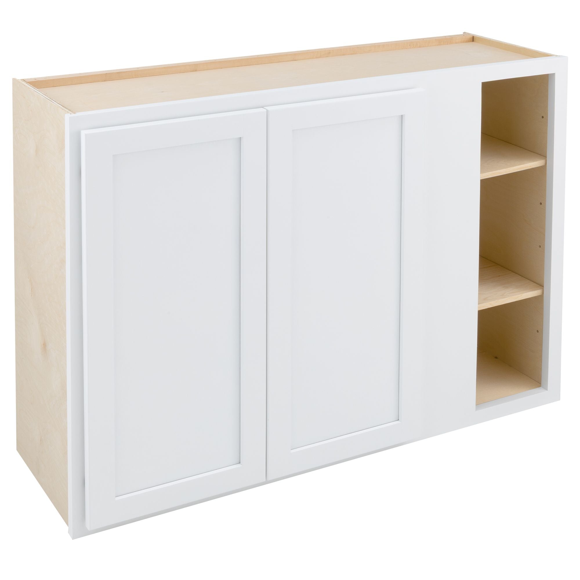 RV Blind Corner Wall Cabinet | Pure White