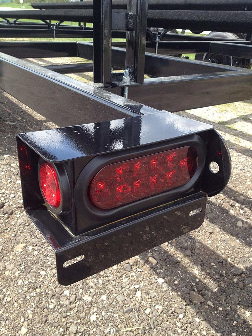 Long Haul Trailer Housing Box | Set of Two | LED Marker & Oval Lights & Steel Housing Box | Durable Protection for Mounting Lights