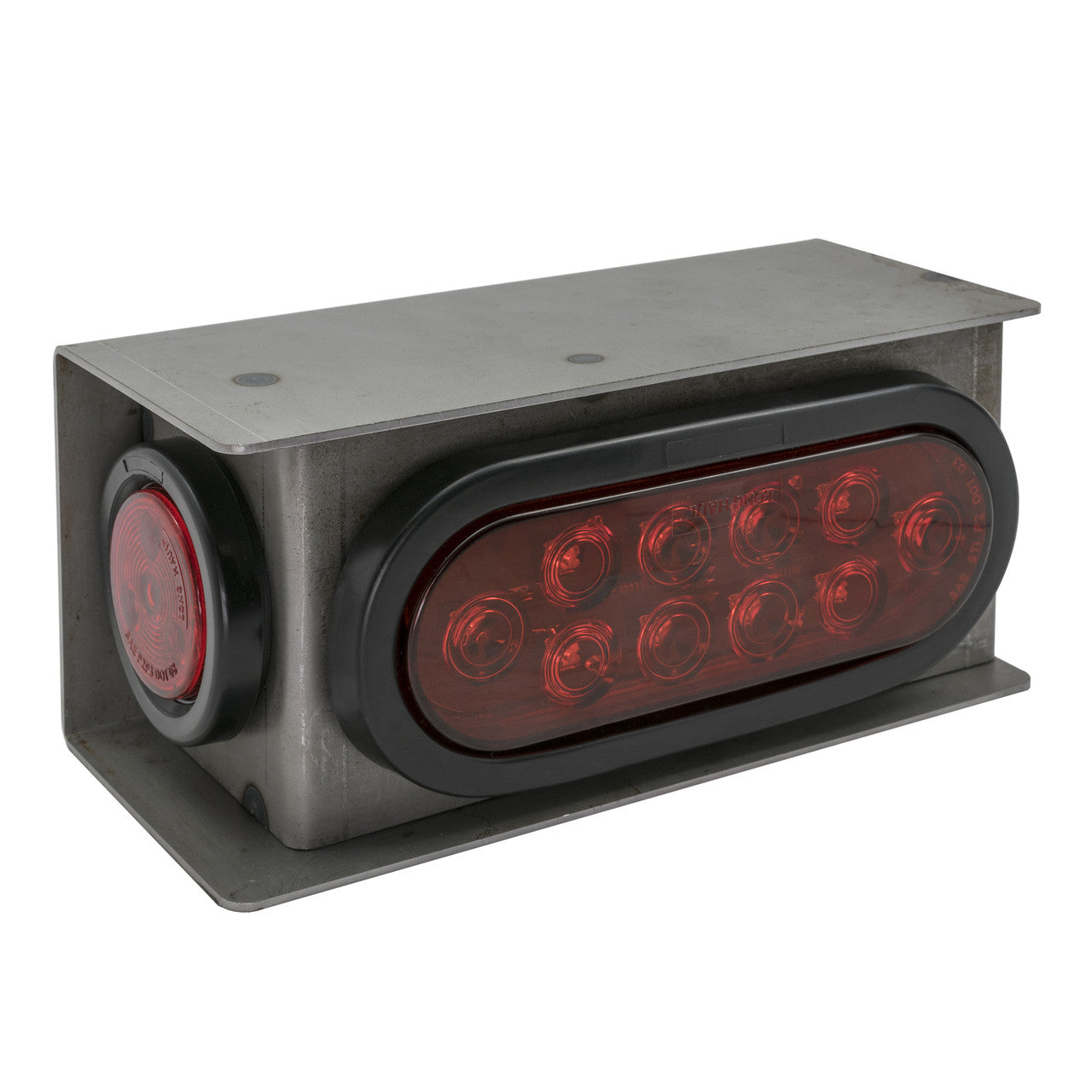 Long Haul Trailer Housing Box | Set of Two | LED Marker & Oval Lights & Steel Housing Box | Durable Protection for Mounting Lights
