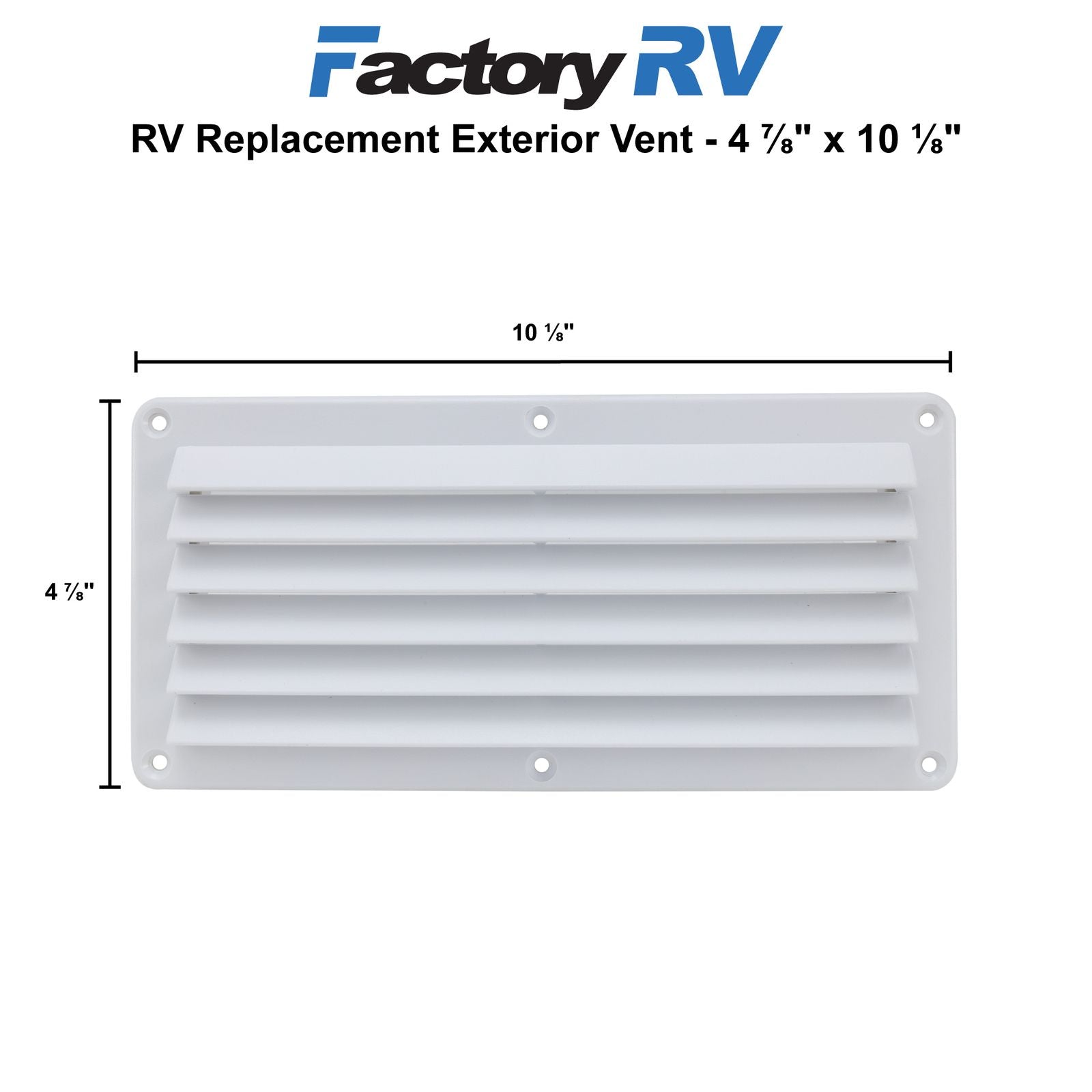 Heng's RV Vent Exterior Replacement | 4 ⅞" x 10 ⅛"