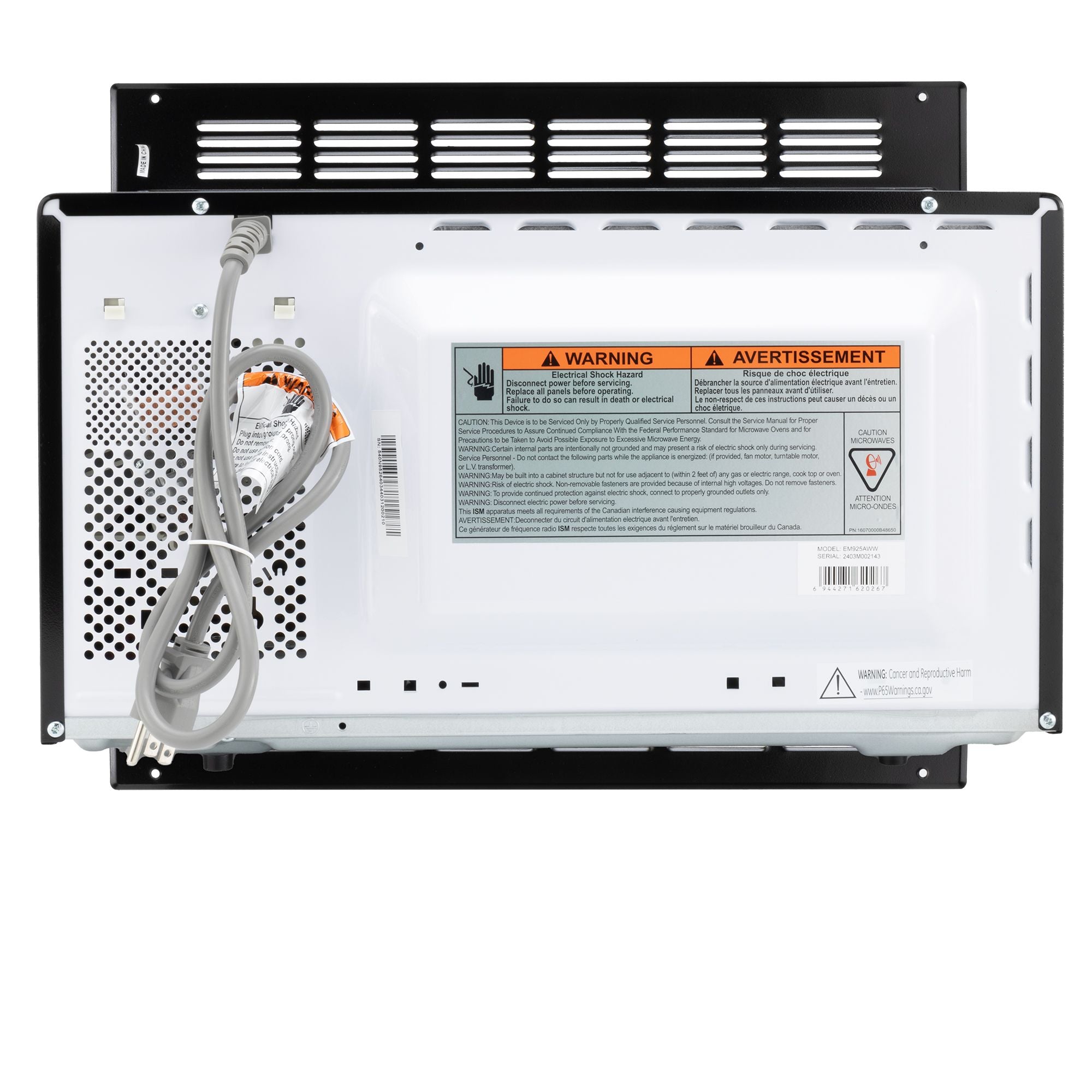 High Pointe RV Microwave .9 CF | Black | Includes Trim Kit