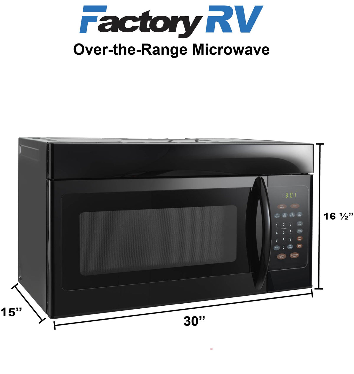 RV Microwave 30" | Black Oven Replacement