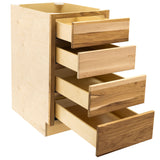 RV 4 Drawer Base Cabinet | Rustic Hickory