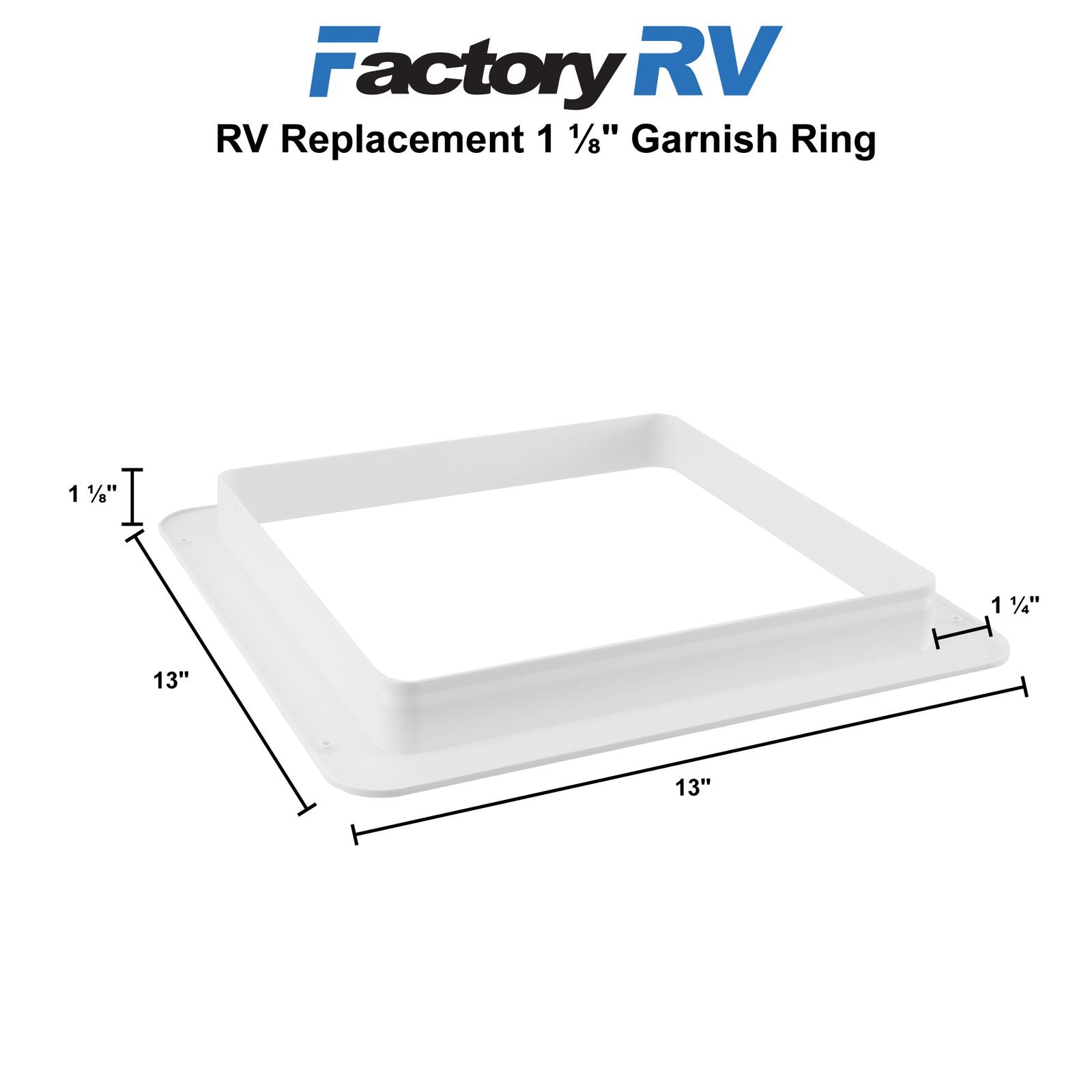 Heng's RV Roof Vent Garnish Ring Replacement  1 ⅛"