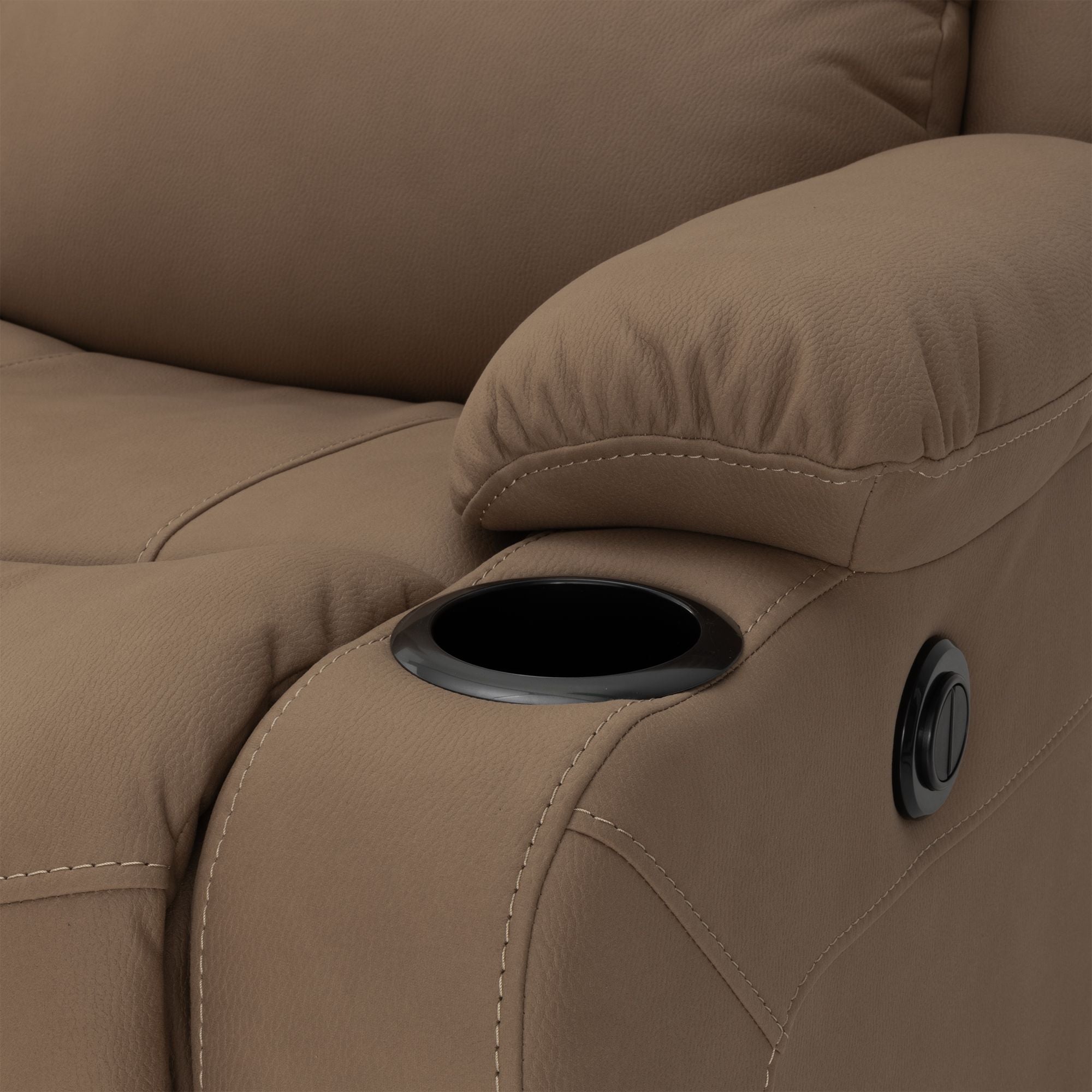 RV Wall Hugger Sofa 64" Powered Reclining Theater Seats
