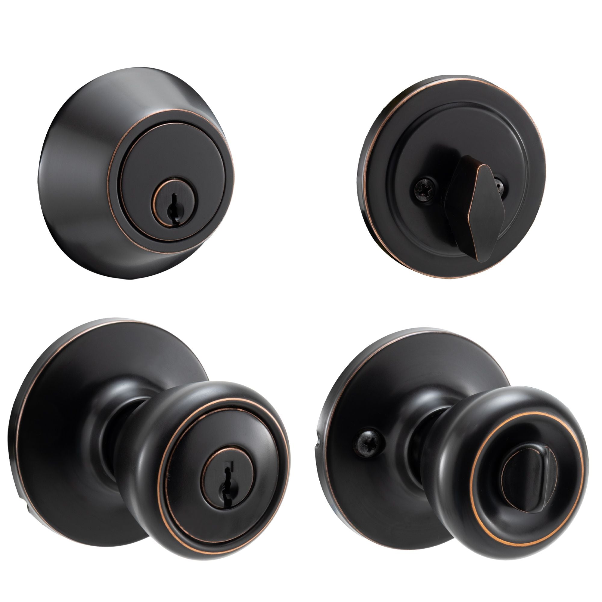 Ultra Security Entry Lock Set | Oil Rubbed Bronze P/N 84508