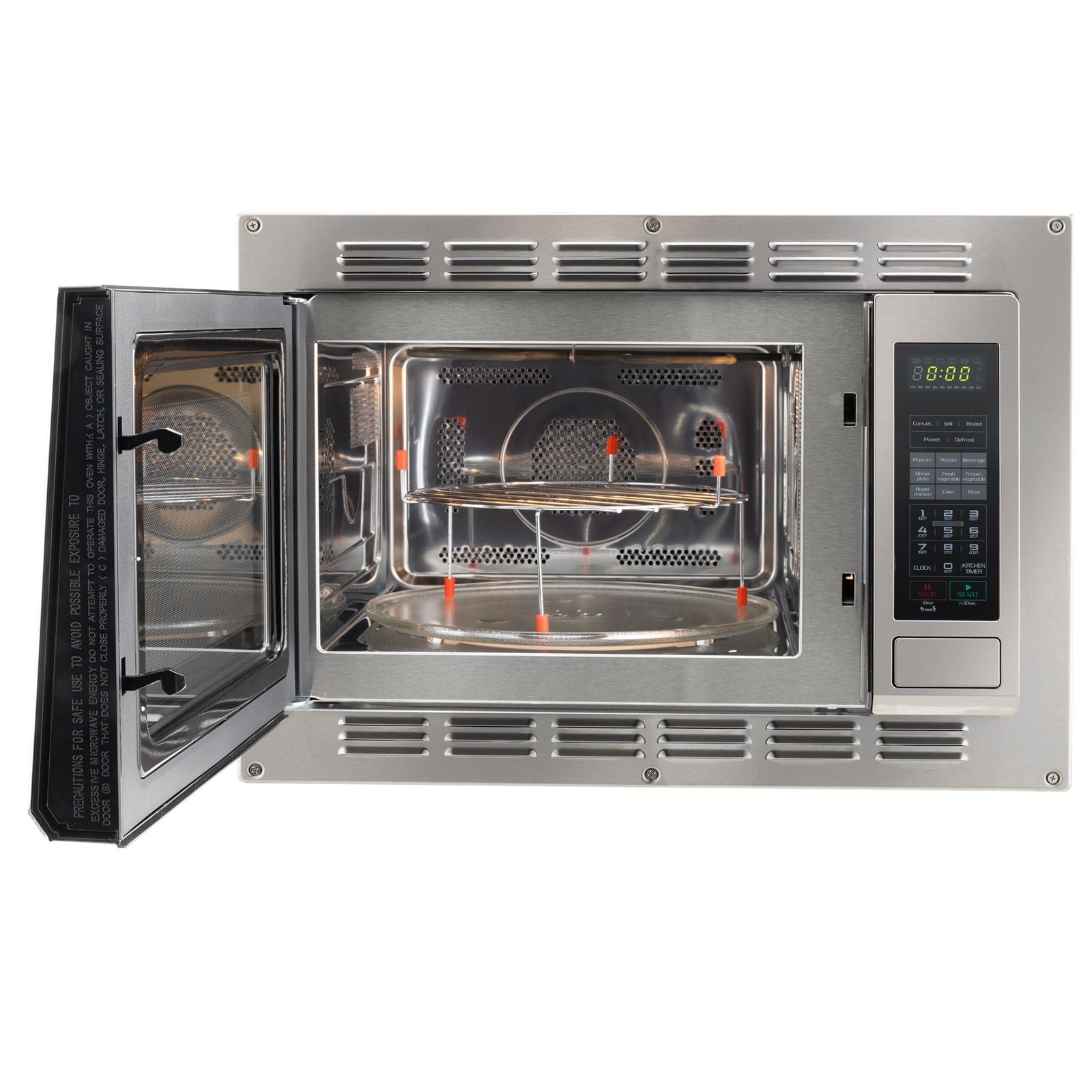 RecPro RV Microwave 1.1 CF. | Stainless Steel | Replaces Greystone and High Pointe