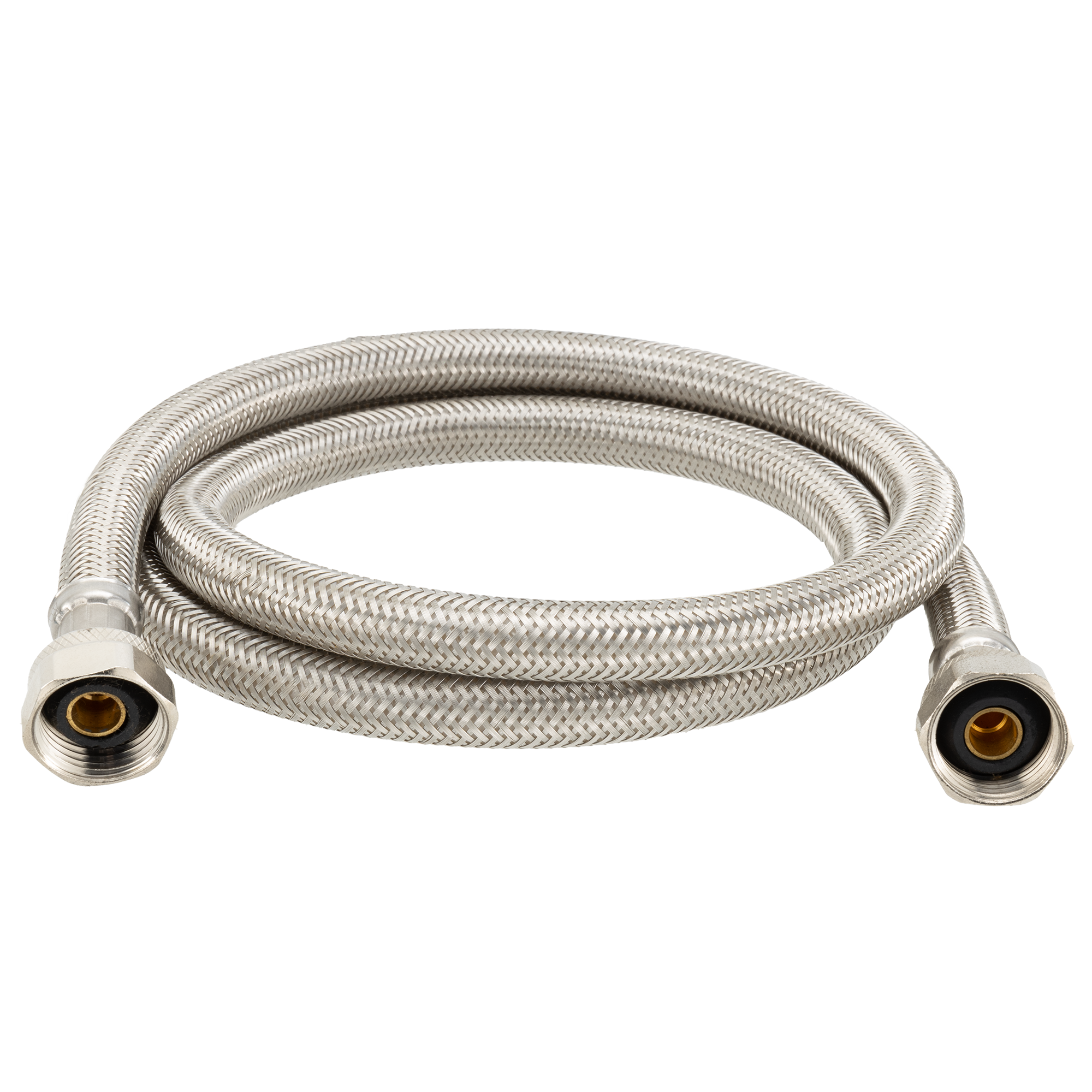 RV Sink Drain Hose | 48" Braided Stainless Steel | 1/2" Compression x 1/2" FIP
