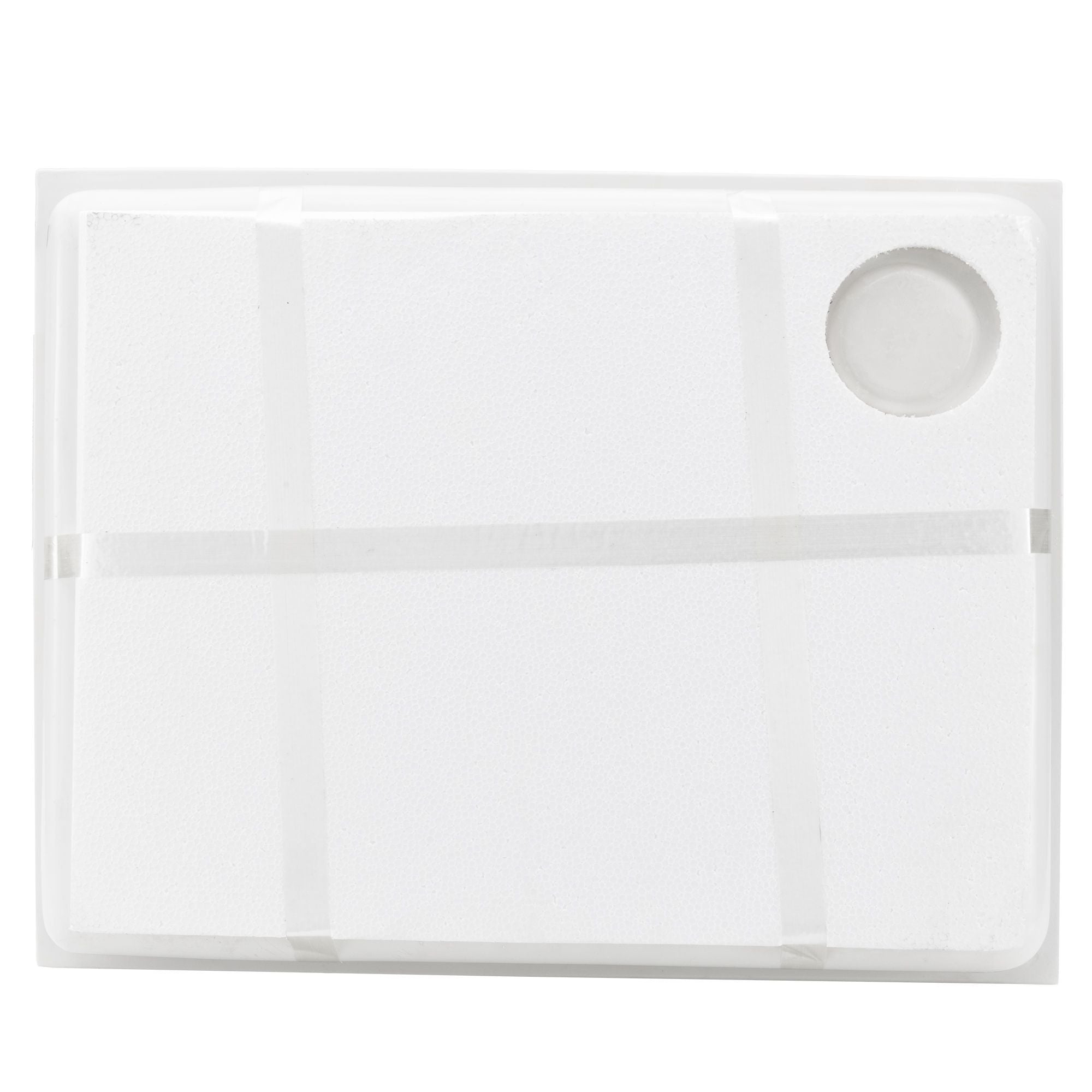 RV Shower Pan 18" x 23" x 4" Left Drain | White
