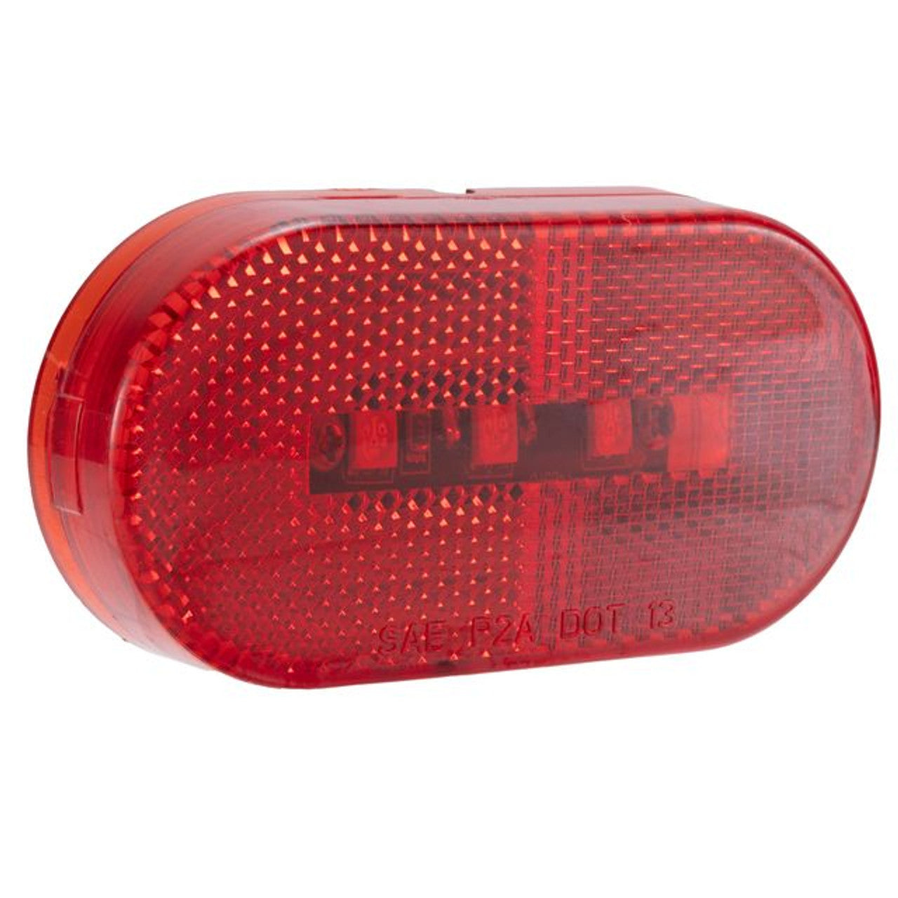 RV Oblong LED Marker Light | Red/Red Side Clearance