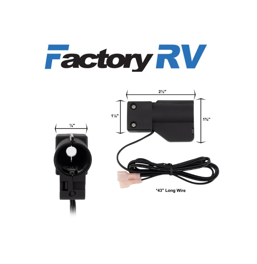 RV 12V Gas Strut Light Switch | 8mm Automatic On/Off