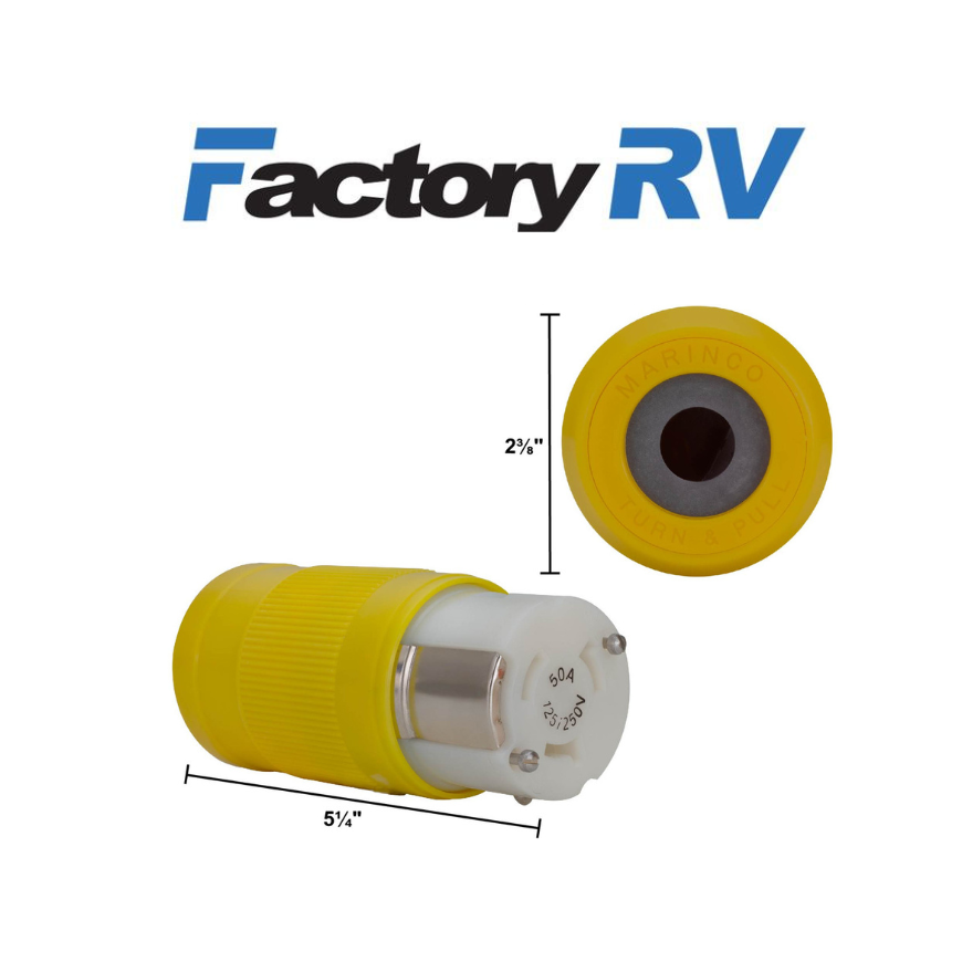 Marinco 50 Amp RV Plug | Female Locking Connector