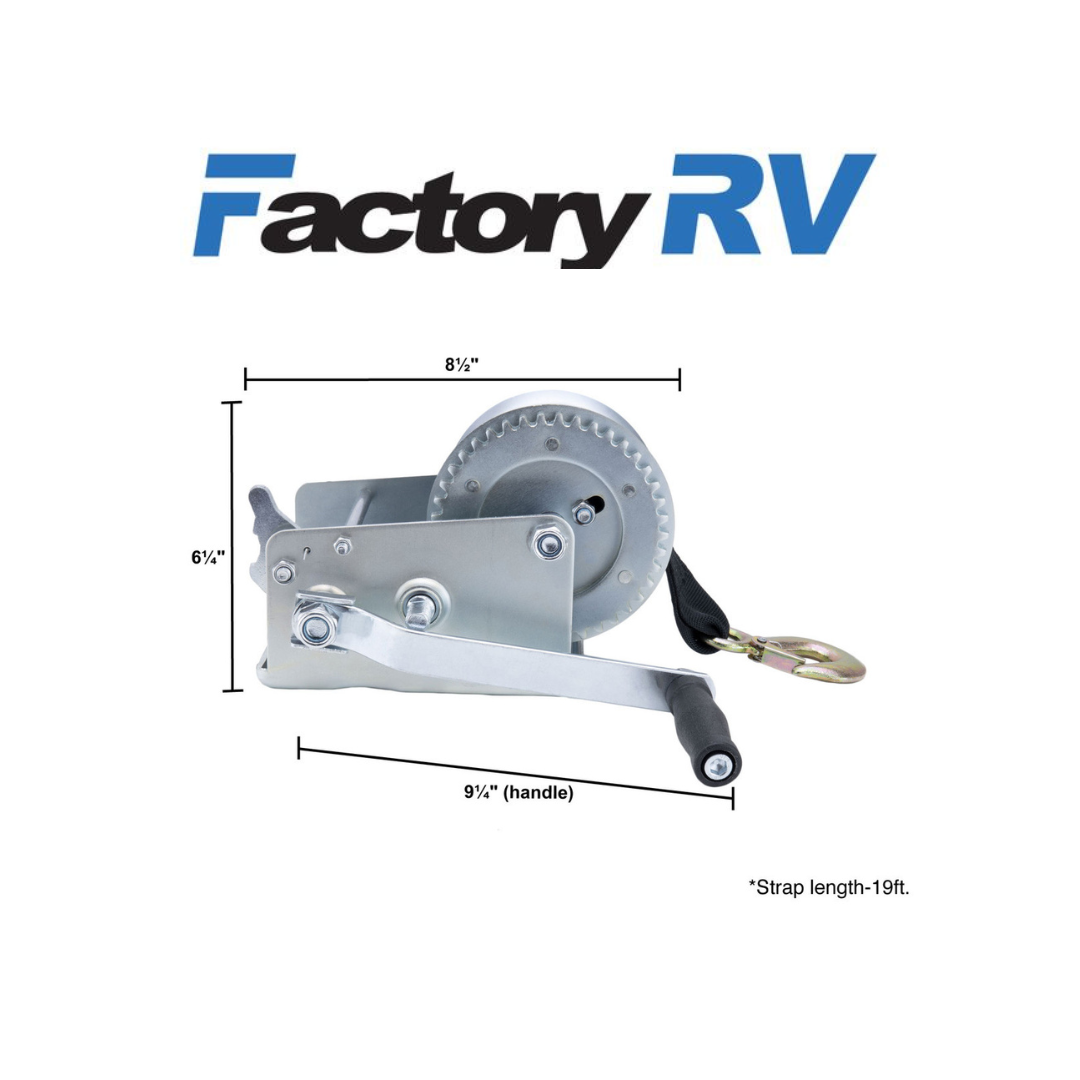 Trailer Winch Heavy Load | 3200 lbs. Capacity Surface Mount