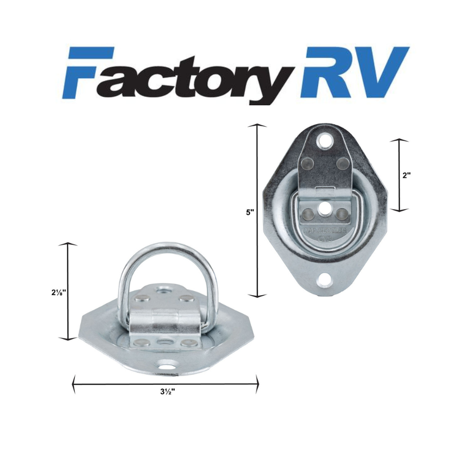D-Ring Tie-Down Anchor | 2,500 lb. Capacity Rope Ring