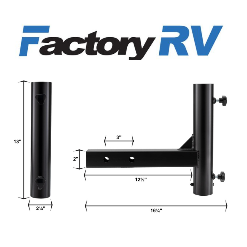 Trailer Hitch Flag Pole Mount | Fits 2" Receiver