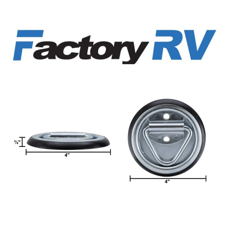 RV D-Ring Tie Down Anchor Surface Mount | 1500 lb | Heavy Duty