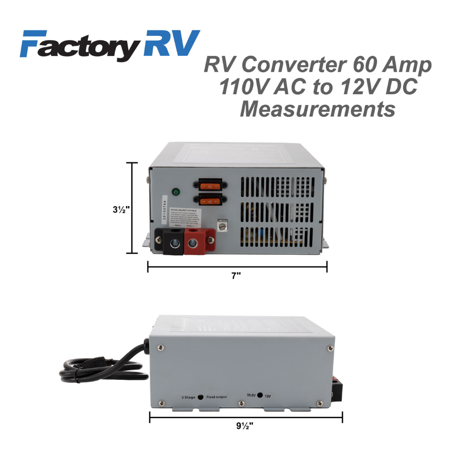 RV Converter | 60 AMP | 3 Stage Charging
