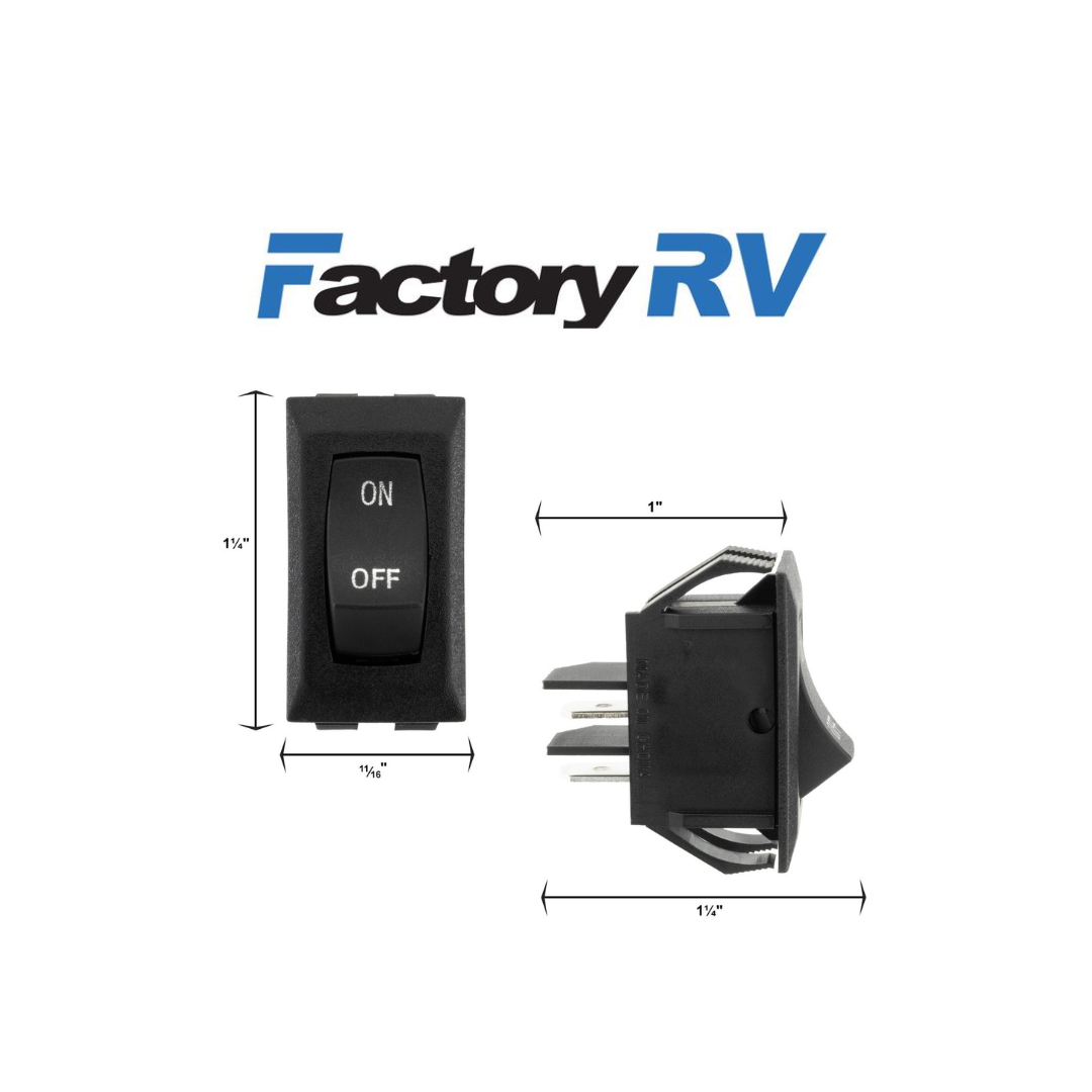 RV Switch | Single Rocker | On/Off SPST | 12 Volt