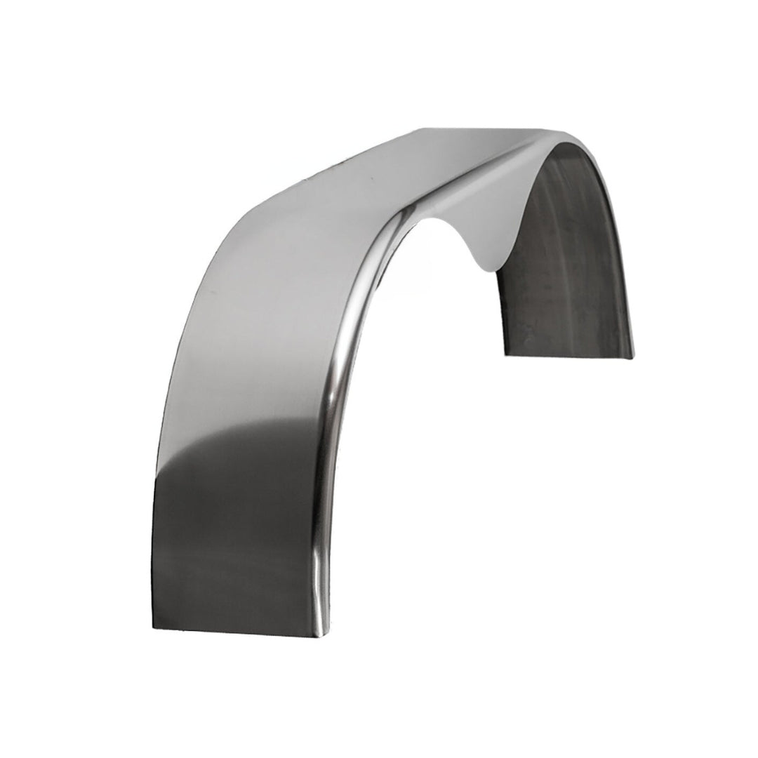 Trailer Fender | Tandem | Aluminum Smooth | Teardrop | 10 ¾" x 72" x 20"