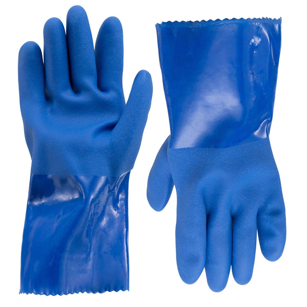 RV Waste Tank Reusable PVC Gloves | Blue