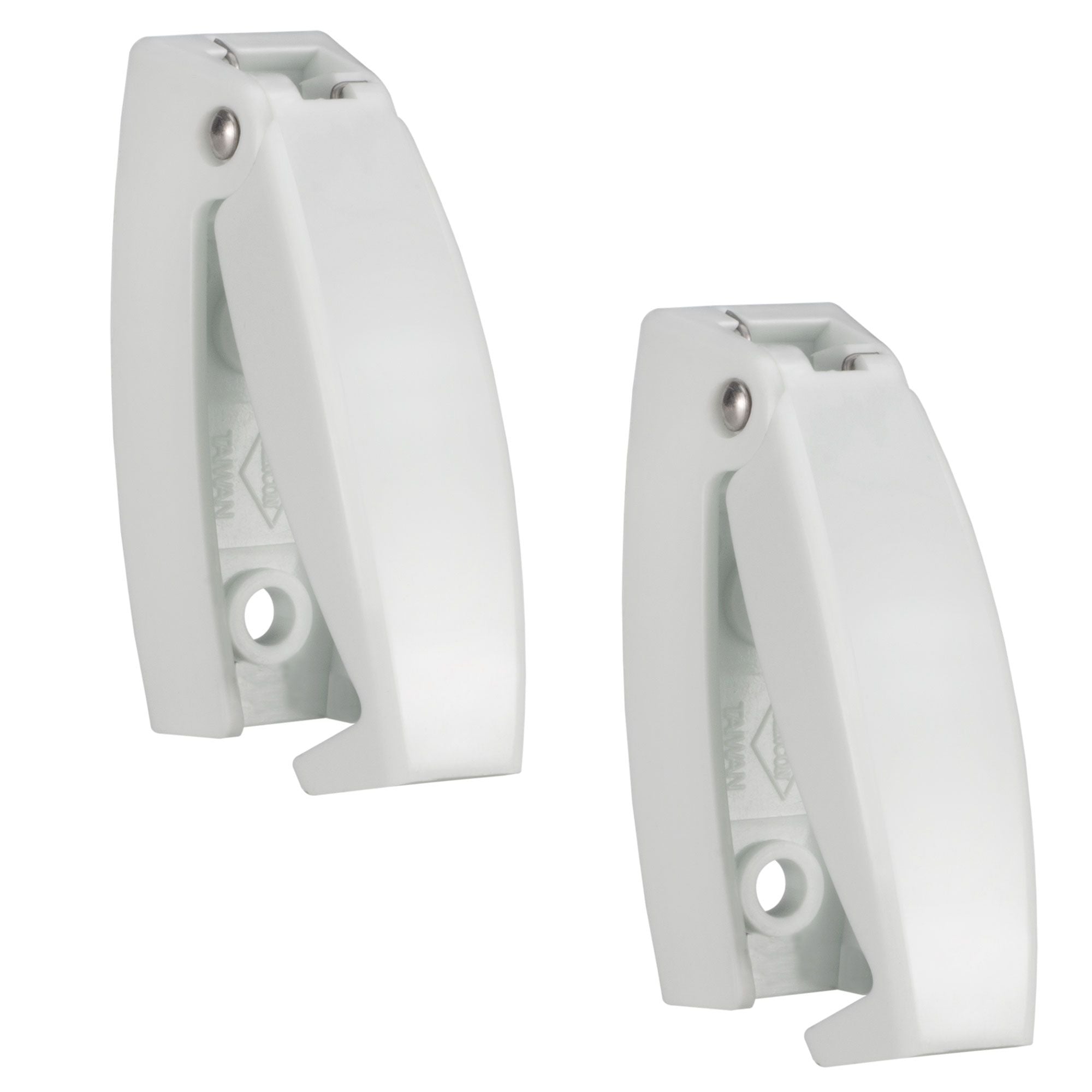 RV Compartment Door Catch | Clip Latch White