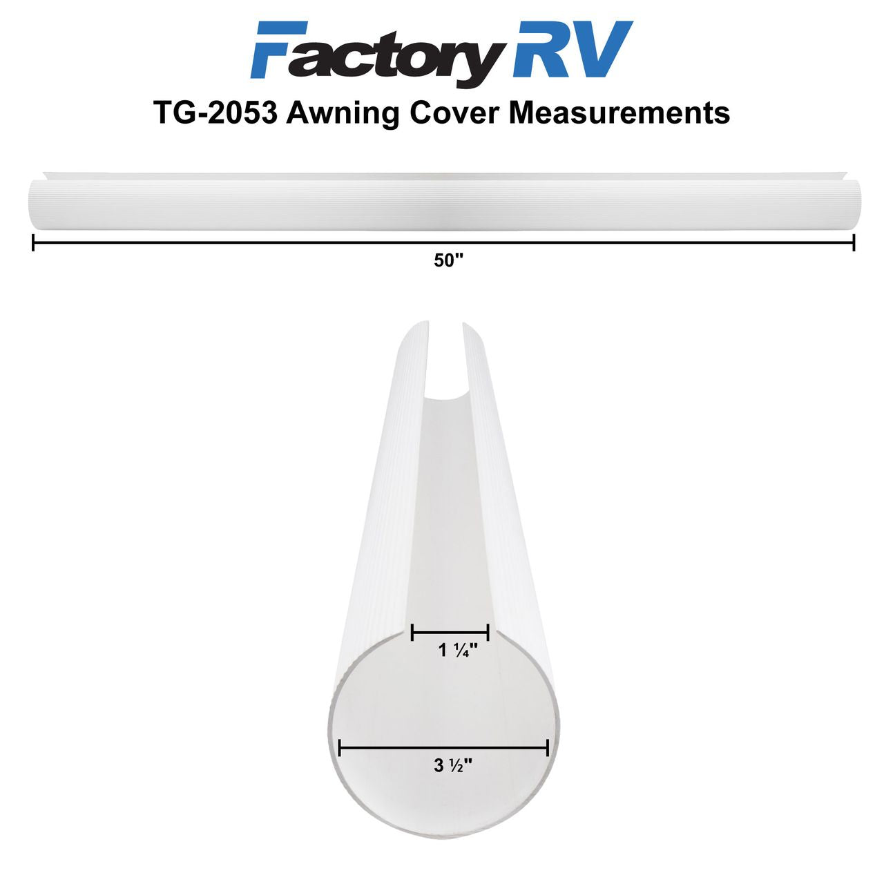 RV Awning Cover Kit | White