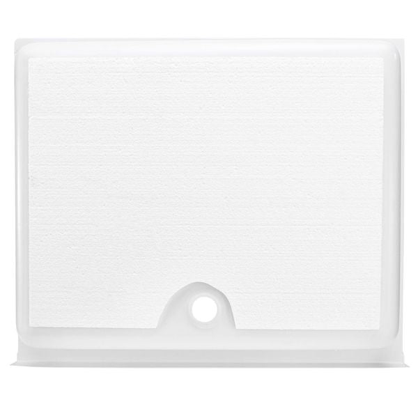 RV Shower Pan 30" x 36" Center Drain | White