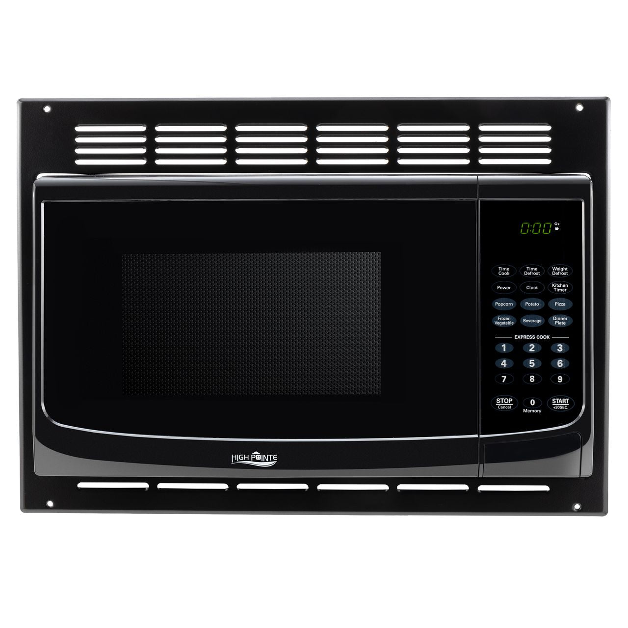High Pointe RV Microwave 1.0 CF. | Black | Includes Turn Table