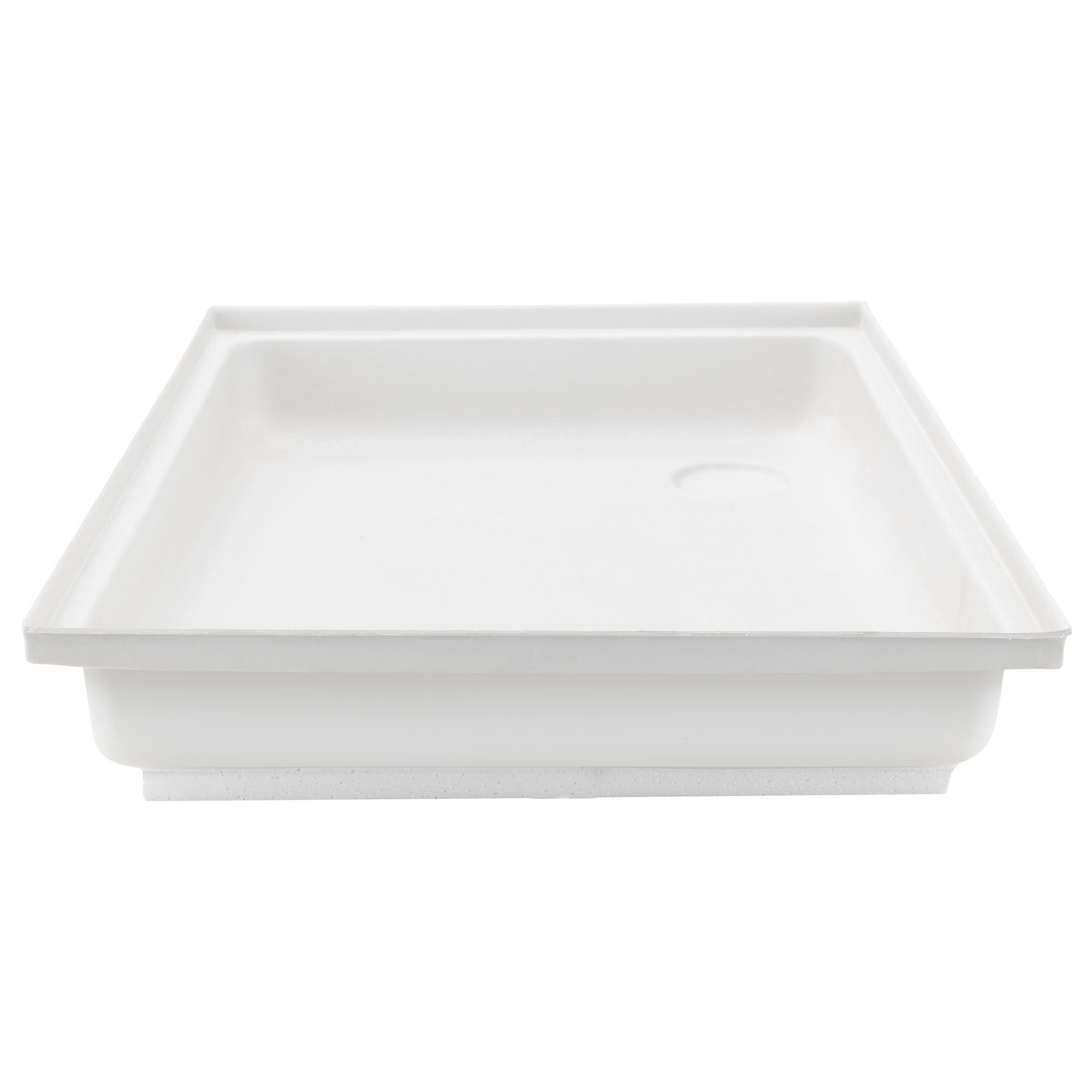 RV Shower Pan 18" x 23" x 4" Left Drain | White