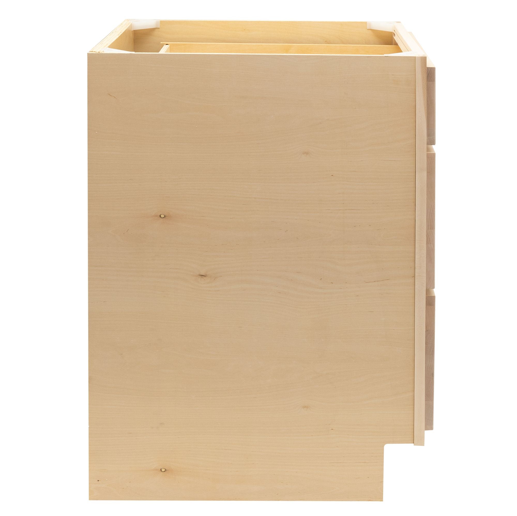RV 3 Drawer Pots And Pans Base Cabinet | Unfinished Maple