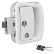 RV Entry Door Lock | With Deadbolt | White