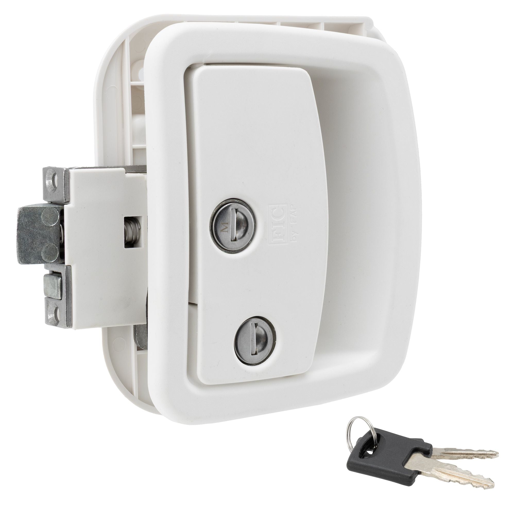 RV Entry Door Lock | With Deadbolt | White