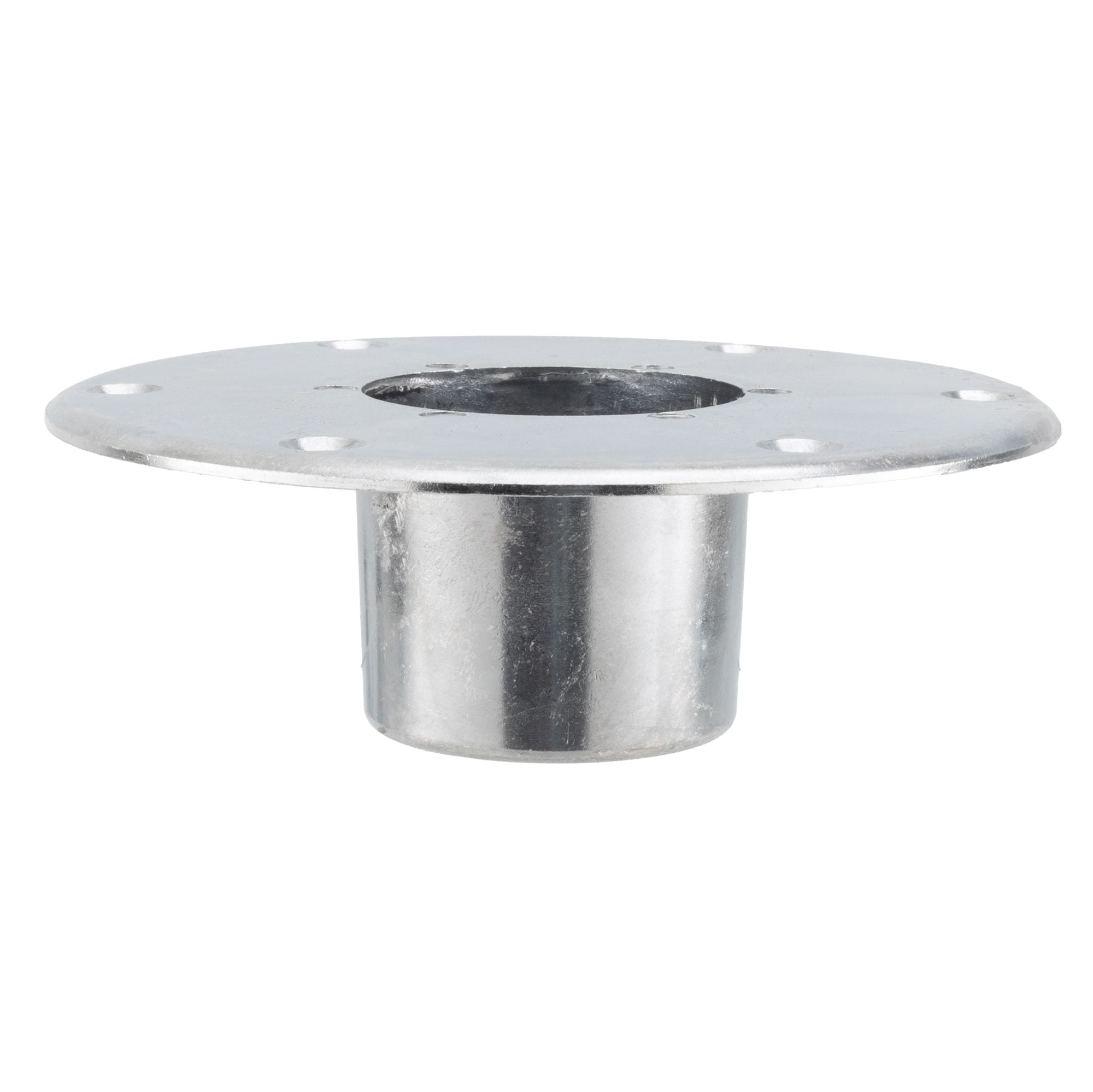 Heng's RV Table Pedestal Base Flush Mount | Metal | Black and Chrome