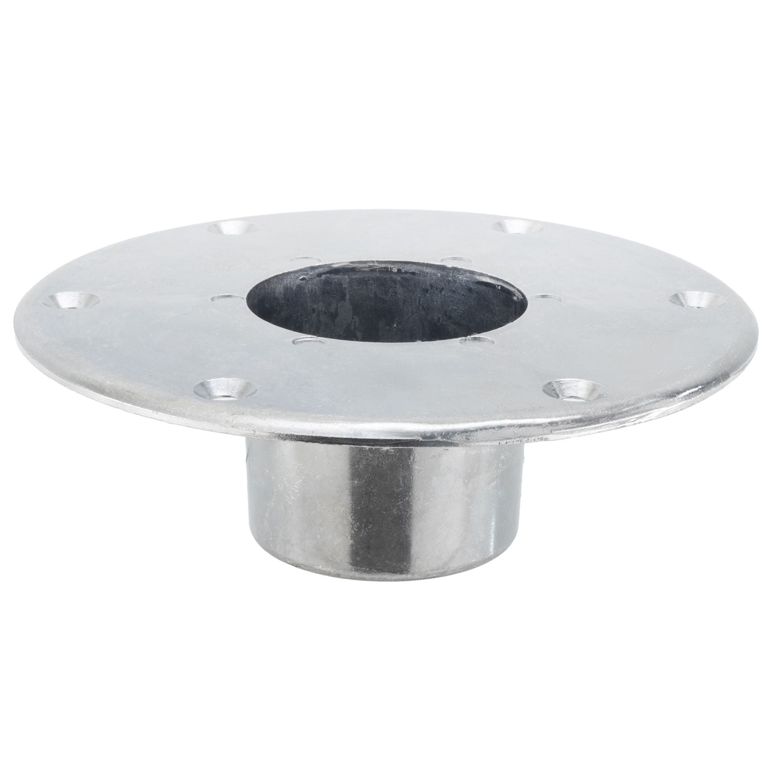 Heng’s RV Table Pedestal Base | Flush Mount Black & Chrome