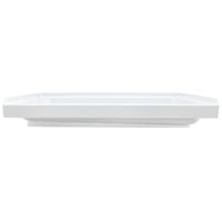RV Shower Pan 32" x 24" x 5" Left Drain | White