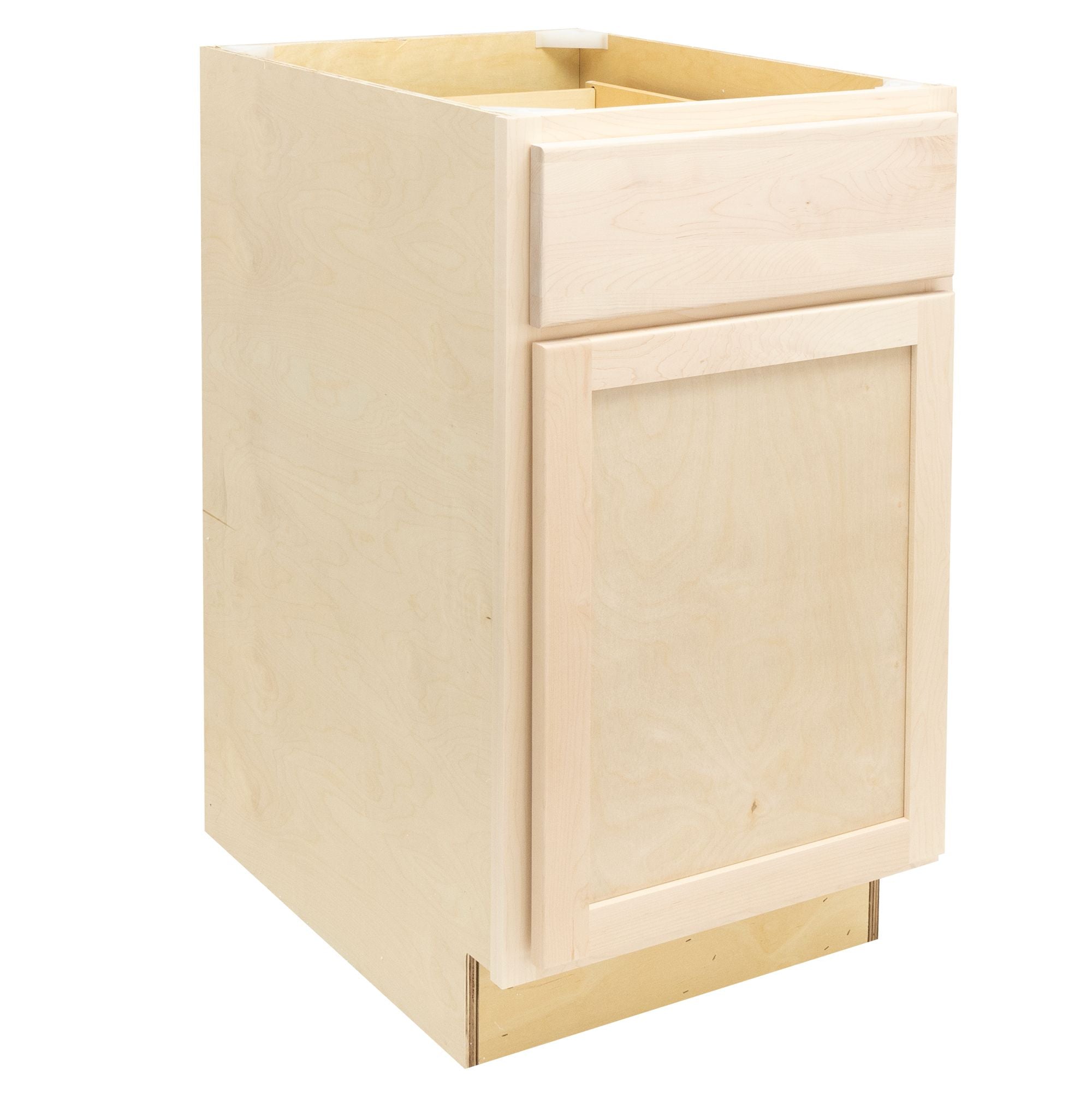 RV Waste Basket Base Cabinet | Unfinished Maple